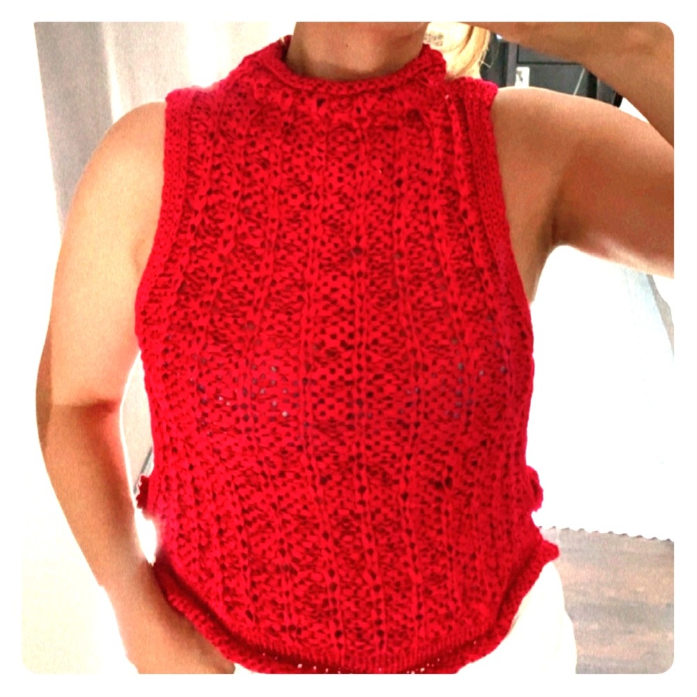Anthropologie top, stretchy and conforms to shape.